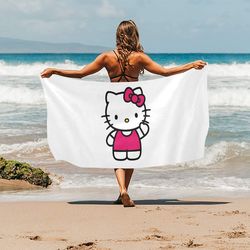 kitty beach towel