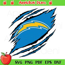 Los Angeles Chargers Claws SVG PNG, NFL Svg, Sport Svg