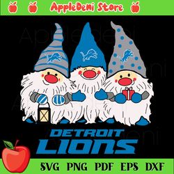Detroit Lions And Triples Gnomes, Sport Svg, Gnomes Svg