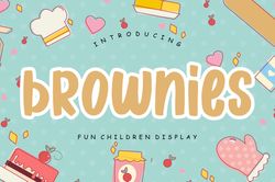 Brownies Fun Children Display Trending Fonts - Digital Font