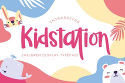 Kidstation Fun Children Display Trending Fonts - Digital Font