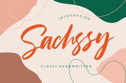 Sachssy Classy Handwritten Trending Fonts - Digital Font