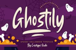Ghostily Spooky Halloween Typeface Trending Fonts - Digital Font