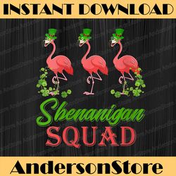 Shenanigan Squad Flamingo Leprechaun Hat Png, St Patricks Day Png, Digital File, PNG High Quality, Sublimation