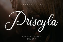 Priscyla Luxury Script Trending Fonts - Digital Font