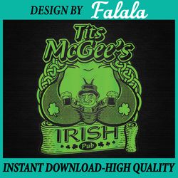 Tits McGee'ss Irish Pub Funny St. Patrick's Day Shamrocks, Patrick Day Png, Digital download