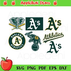 Oakland Athletics SVG, EPS, DXF Files of a Sports Team, For Cutting