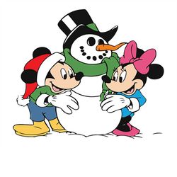 Mickey Minnie And Snowman Svg, Disney Svg, Mickey Svg, Snowman Svg, Minnie Svg, Christmas Svg, Disneyland Svg, Disney Mo