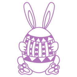 Easter purple svg, Spring svg, Bunny svg, Easter Egg svg, Happy Easter svg, Kids Easter svg File Cut Digital Download