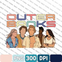 Vintage Outer Banks Friends Png, Outer Banks Season 3, Pogue Life, OBX3 , JJ Maybank Png, John B, Kiara, Pope Png, Parad