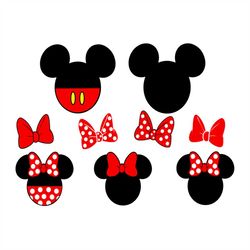 Mickey Minnie Head Svg, Disney Svg, Mickey Svg, Mickey Mouse Svg, Minnie Svg, Disney Movie Svg, Cartoon Svg, Disney Love