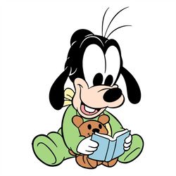 Reading Dog Svg, Disney Svg, Dog Svg, Reading Svg, Cute Dog Svg, Disney Movie Svg, Cartoon Svg, Disney Lovers, Dog Shirt