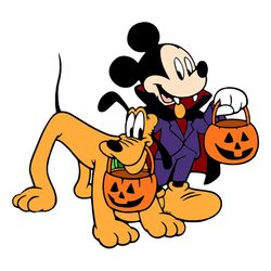 Halloween Mickey And Pluto Svg, Disney Svg, Halloween Svg, Pluto Svg, Mickey Svg, Mickey Mouse Svg, Family Svg, Hallowee