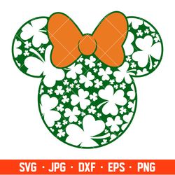 St. Patrick Day Minnie Mouse Svg, Lucky Svg, St. Patricks Day Svg, Disney Svg, Cricut, Silhouette Vector Cut File