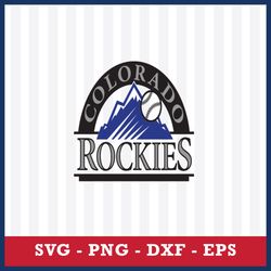 Colorado Rockies Logo Svg, Colorado Rockies Svg, MLB Svg, Sport Svg, Png Dxf Eps File