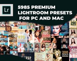5900 Premium Lightroom Presets Collection: Elevate Your Photo Editing Game with Professional Filters and Effects!