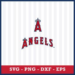 Los Angeles Angels Logo Svg, Los Angeles Angels Svg, Baseball Team Svg, MLB Svg, Sport Svg, Png Dxf file