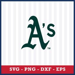 Oakland Athletics Svg, Oakland Athletics Logo Svg, MLB Svg, Sport Svg, Png Dxf Eps File