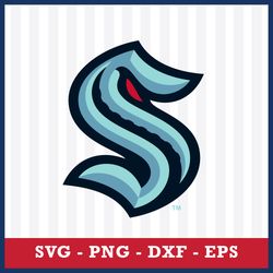 Seattle Kraken Svg, Seattle Kraken Logo Svg, NHL Svg, Sport Svg, Png Dxf Eps File