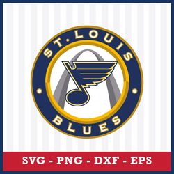 St. Louis Blues Logo Svg, St. Louis Blues Svg, NHL Svg, Sport Svg, Png Dxf Eps File