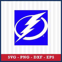 Tampa Bay Lightning Svg, Tampa Bay Lightning Logo Svg, NHL Svg, Sport Svg, Png Dxf Eps File