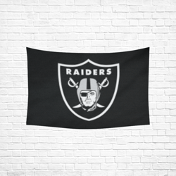raiders wall tapestry, cotton linen wall hanging