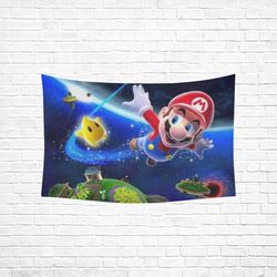 Mario Wall Tapestry, Cotton Linen Wall Hanging