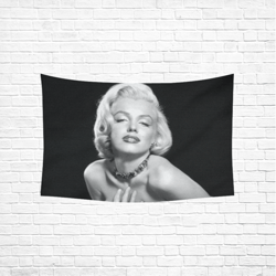 marilyn monroe wall tapestry, cotton linen wall hanging