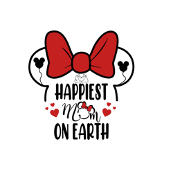 Happiest Mom On Earth Mickey Face Svg, Mom Mickey Svg, Disney Svg, Disney Mickey Mouse Svg Digital Download