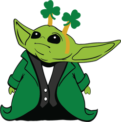 Baby Yoda Happy Patrick's Svg, St Patrick's Day Svg, Shamrock Svg, St Patricks svg, Lucky Svg File Cut Digital Download