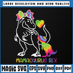 Mamasaurus Rex Svg, Mommy Tie Dye Mother Baby Svg Png, Mamasaurus Svg, Digital Download