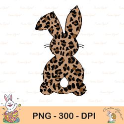 Easter Png, Leopard Easter Bunny Png, Happy Easter Sublimation Design, Leopard Print Rabbit Digital File, Easter Clipart