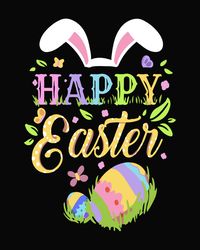 Happy Easter Svg, Bunny Svg, Easter Rabbit Svg, Rabbit Svg, Easter Bunny Svg File Cut Digital Download