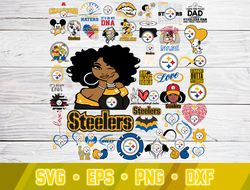 Pittsburgh Steelers svg bundle , Pittsburgh Steelers  svg dxf eps png , N F L Teams svg , digital download