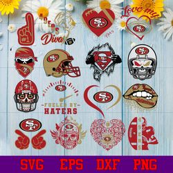 San Francisco 49ers svg bundle , San Francisco 49ers svg dxf eps png , N F L Teams svg , digital download
