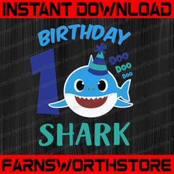 shark 1st birthday svg, boy birthday shark svg dxf eps, boy first birthday clipart, one year old, baby, shark,
