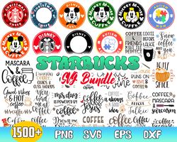 Starbucks Bundle Svg, Starbucks Logo Svg, Starbucks Disney Svg, Starbucks Quote Svg, Png Dxf  Eps File