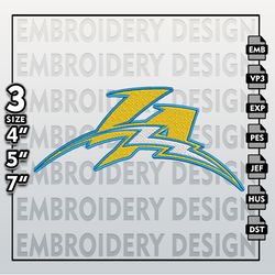 Los Angeles Chargers Embroidery Files, NFL Logo Embroidery Designs, NFL Chargers, NFL Machine Embroidery Designs