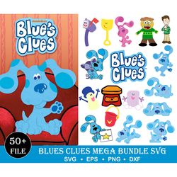 50 Blue's Clues Bundle SVG, Dog Birthday Svg, Blue Dog Svg, Nick JrSVG, Blues Birthday Svg, Blue Dog Family Svg, Dog Fir
