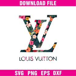 Flower Louis Vuitton Logo Svg, Louis Vuitton Logo Png, Flower Png, Fashion Brand Png, Logo Png - Digital File