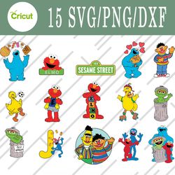 Sesame Street svg, Sesame Street bundle svg, Png, Dxf, Cutting File, Svg Files for Cricut, Silhouette