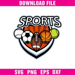 Sports Logos Svg, Football Logo Png, Baseball Logo, Rugby Logo, Basketball Logo, Fashion Brand Png - Digital File