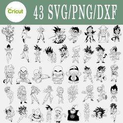 Dragonball outline svg, Dragonball outline bundle svg, Png, Dxf, Cutting File, Svg Files for Cricut, Silhouette