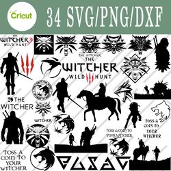 The witcher svg, The witcher bundle svg, Png, Dxf, Cutting File, Svg Files for Cricut, Silhouette