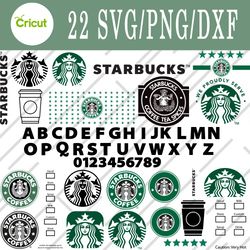 Starbucks Font And Logo svg, Starbucks Font And Logo bundle svg, Png, Dxf, Cutting File, Svg Files for Cricut, Silhouett