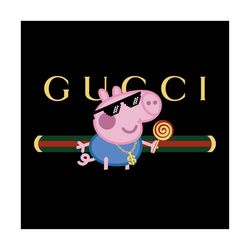 Gucci George Black Background Svg, Brand Svg, Gucci Svg, George Svg, Gucci Brand Svg, Gucci Bloom Svg, Gucci Bag Svg, Gu