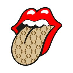 Rolling Lips Gucci Seamless Pattern, Logo Pattern Svg