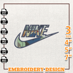 Kakashi Hatake Eyes Nike Embroidery Sesign Digital Embroidery Machine
