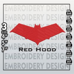 Under the Red Hood Movie Embroidery Designs, DC Comic Batman Embroidery Files, Batman, Machine Embroidery Pattern