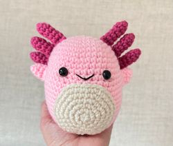 Axolotl Squishmallow Crochet Pattern PDF Instant Download